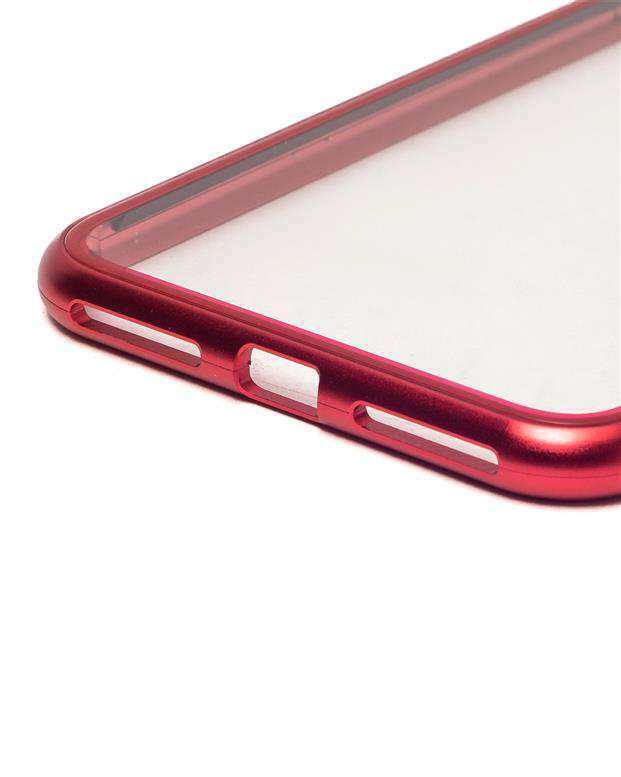 قاب گوشی آیفون مگنتی بی رنگ و قرمز iPhone 7/8 Plus