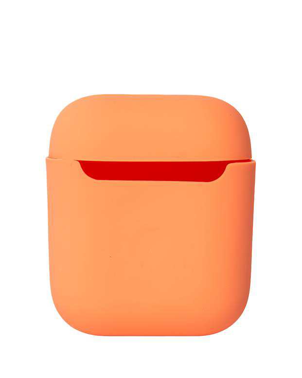 کاور محافظ سیلیکونی مناسب کیس اپل ایرپاد AirPods 2 هلویی