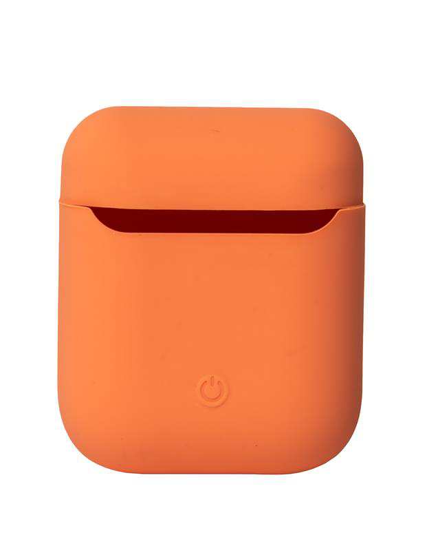 کاور محافظ سیلیکونی مناسب کیس اپل ایرپاد AirPods هلویی