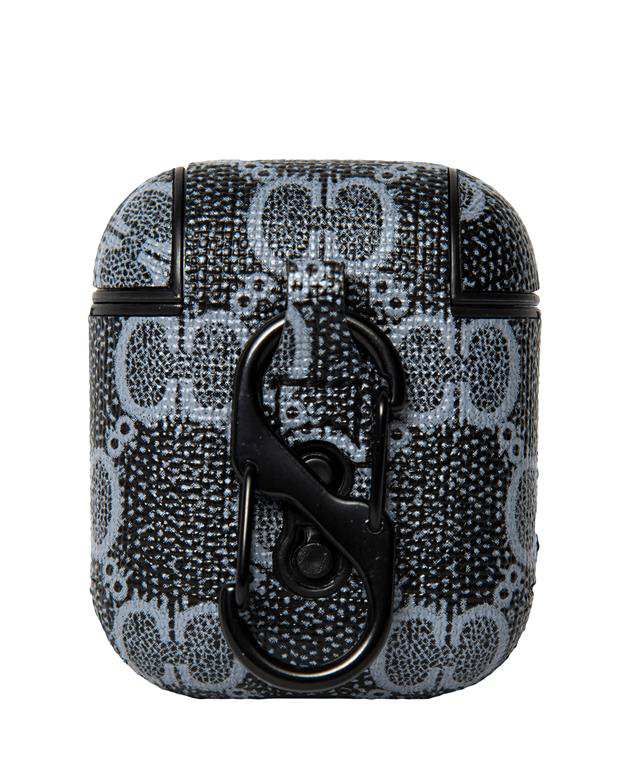 کاور محافظ چرمی طرح Gucci مناسب کیس اپل ایرپاد AirPods آبی