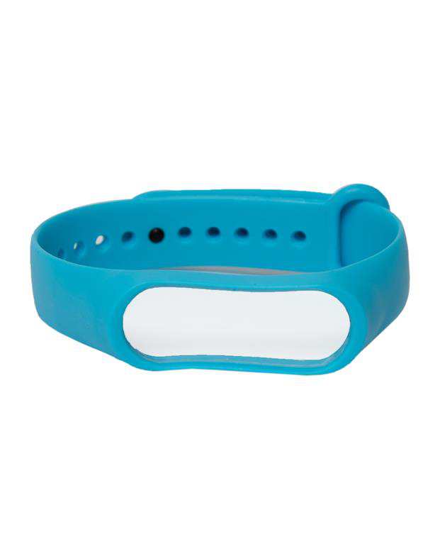 بند سیلیکونی آبی روشن مچ بند هوشمند شیائومی مدل Mi Band 3/4
