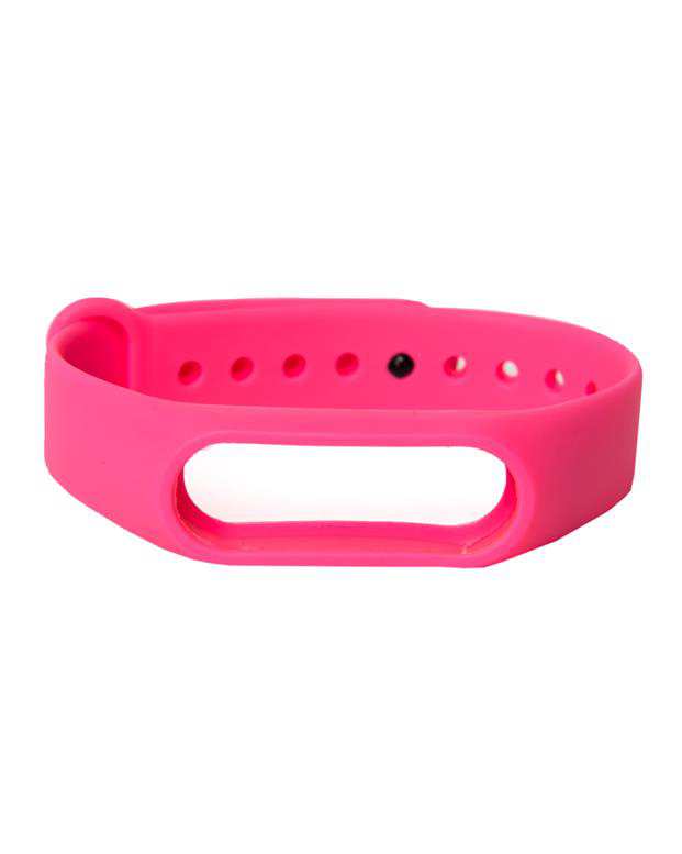 بند سیلیکونی صورتی مچ بند هوشمند شیائومی مدل Mi Band 2