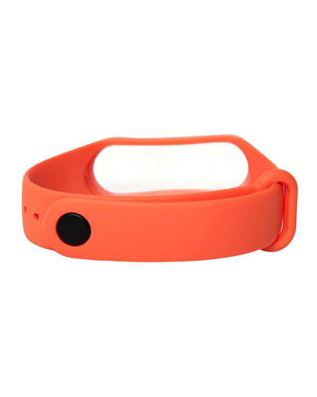 بند سیلیکونی نارنجی مچ بند هوشمند شیائومی مدل Mi Band 3/4