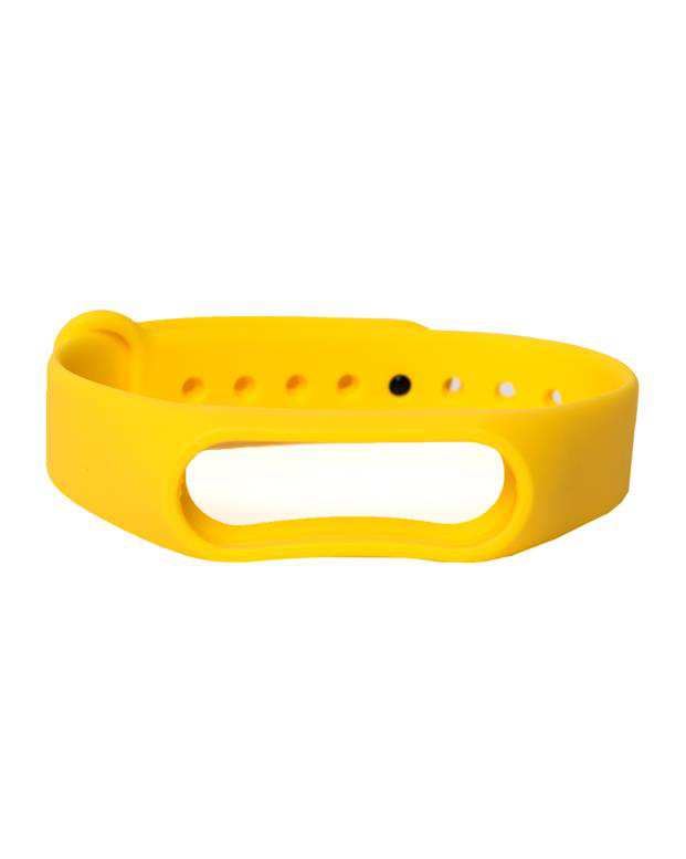بند سیلیکونی زرد مچ بند هوشمند شیائومی مدل Mi Band 2