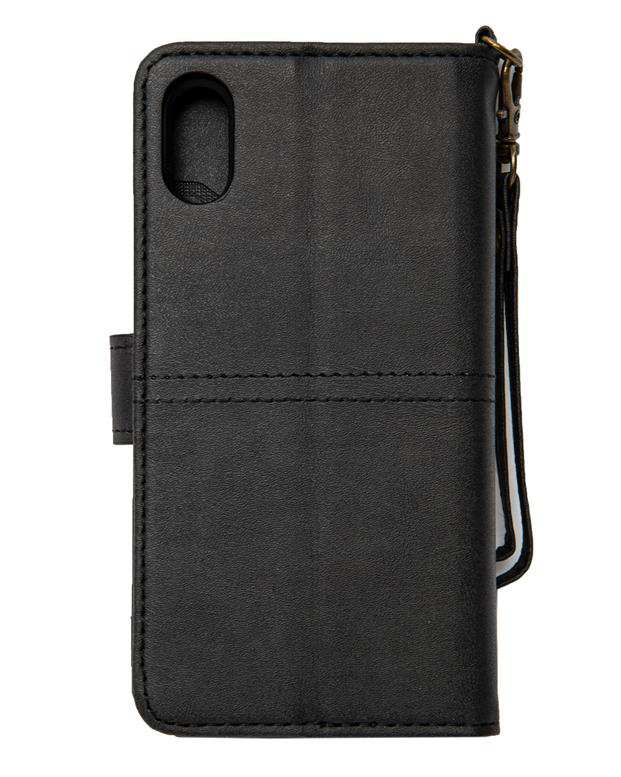 کاور کلاسوری مگنتیJDK چرم مشکی BTPS مناسب iPhone X/XS