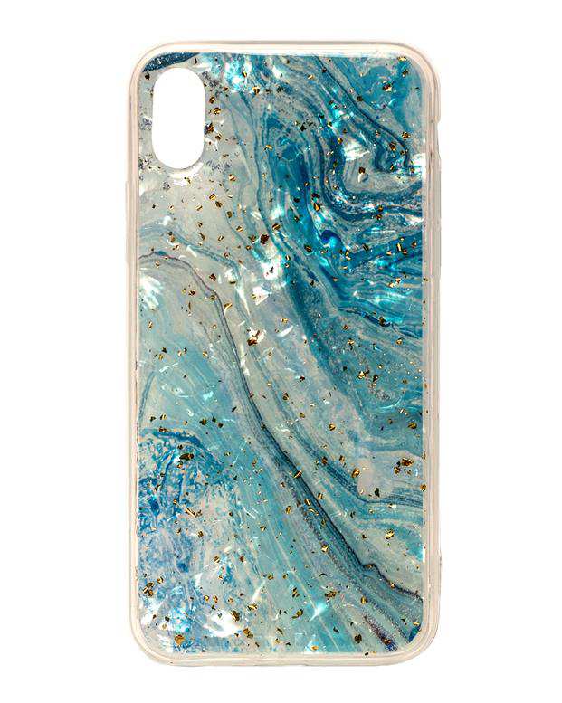 قاب آبی ژله ای طرح سنگ Apple iPhone X Max