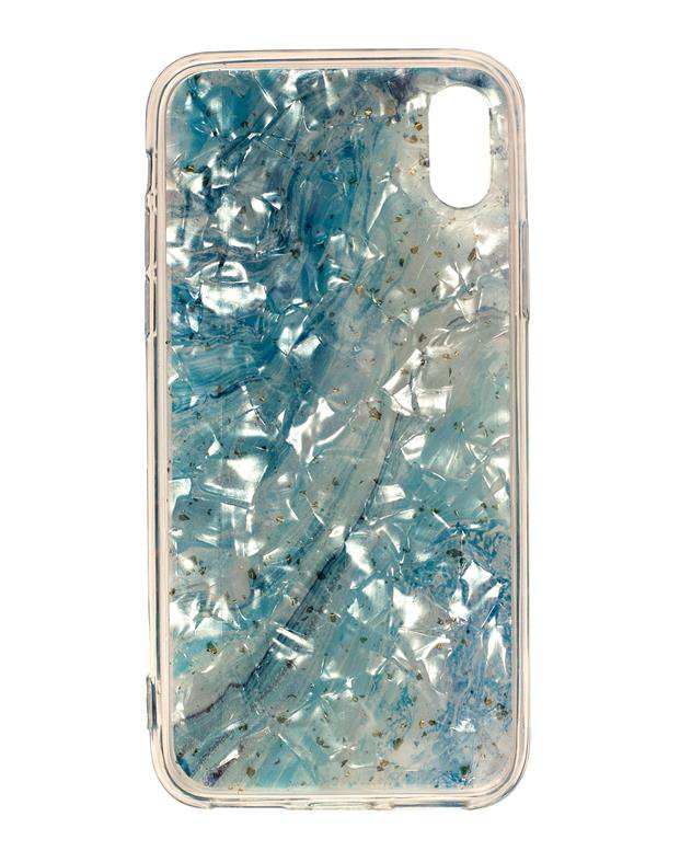 قاب آبی ژله ای طرح سنگ Apple iPhone X Max