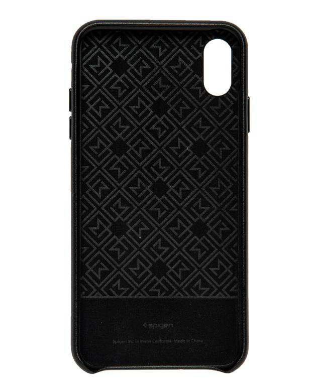 قاب آیفون چرم مدل Lamanon مشکی Apple iPhone Xs Max اسپیگن