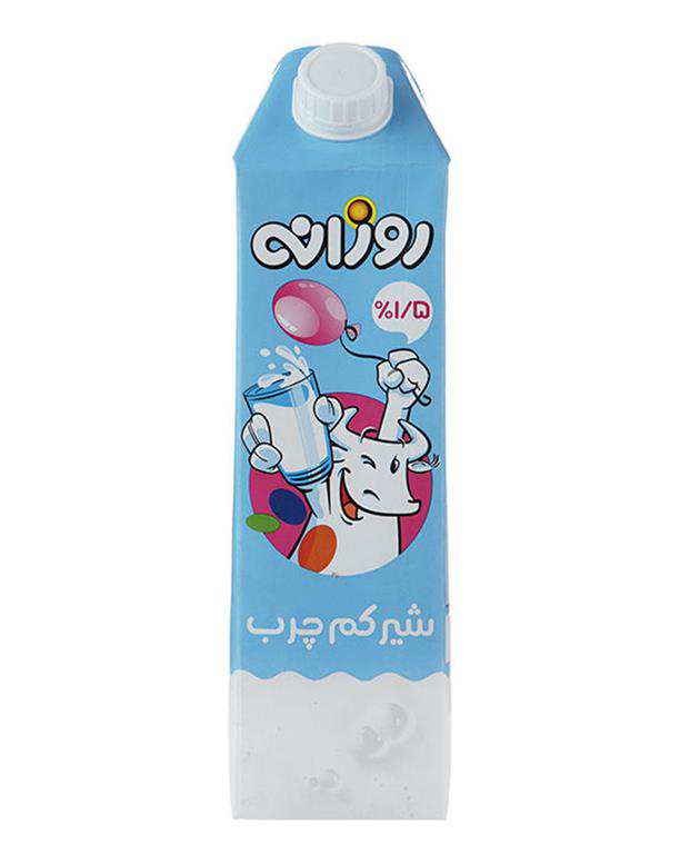 شیر کم چرب 1 لیتری روزانه