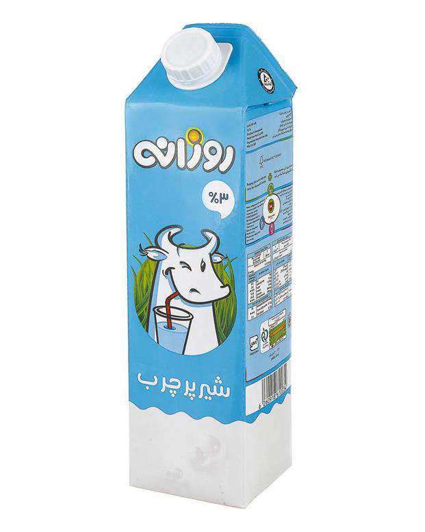 شیر پر چرب 1 لیتری روزانه