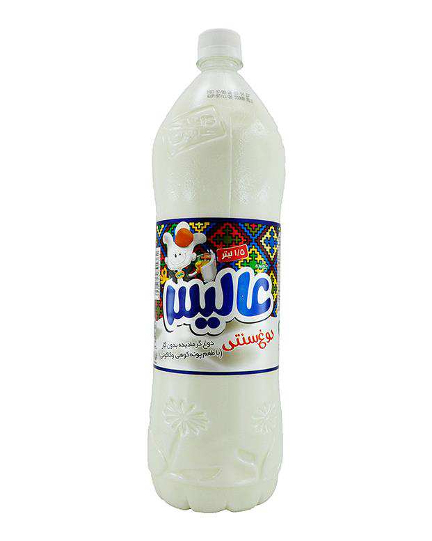 دوغ سنتی گرمادیده بدون گاز 1.5 لیتری عالیس
