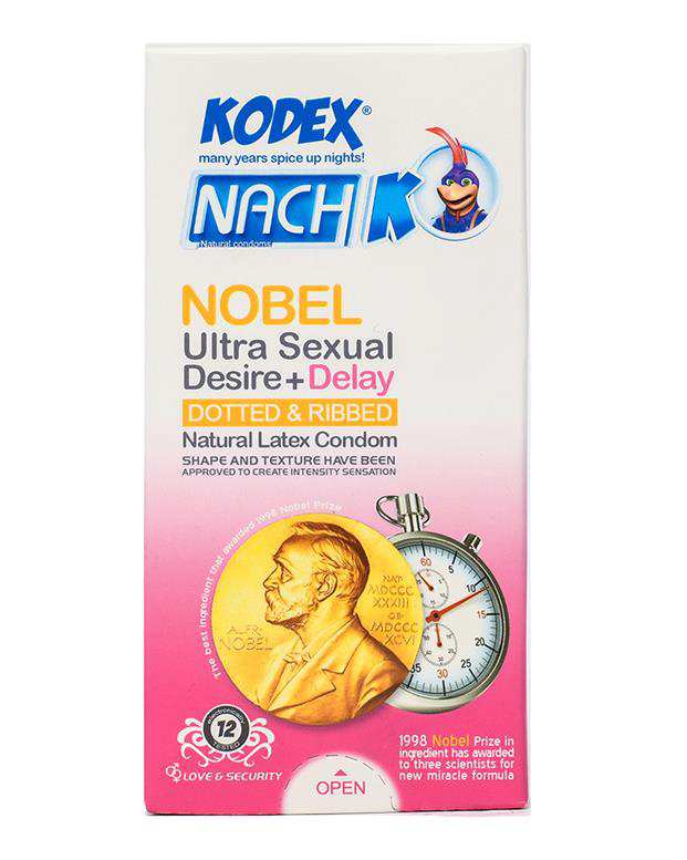 کاندوم تاخیری مدل Nobel Ultra Kodex کدکس بسته 12 عددی
