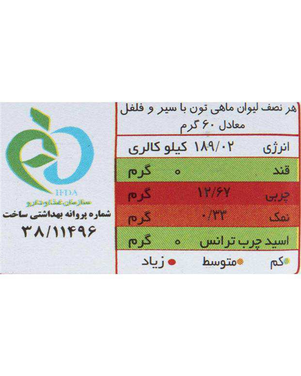 کنسرو ماهی تن با سیر و فلفل    180 گرمی شیلانه