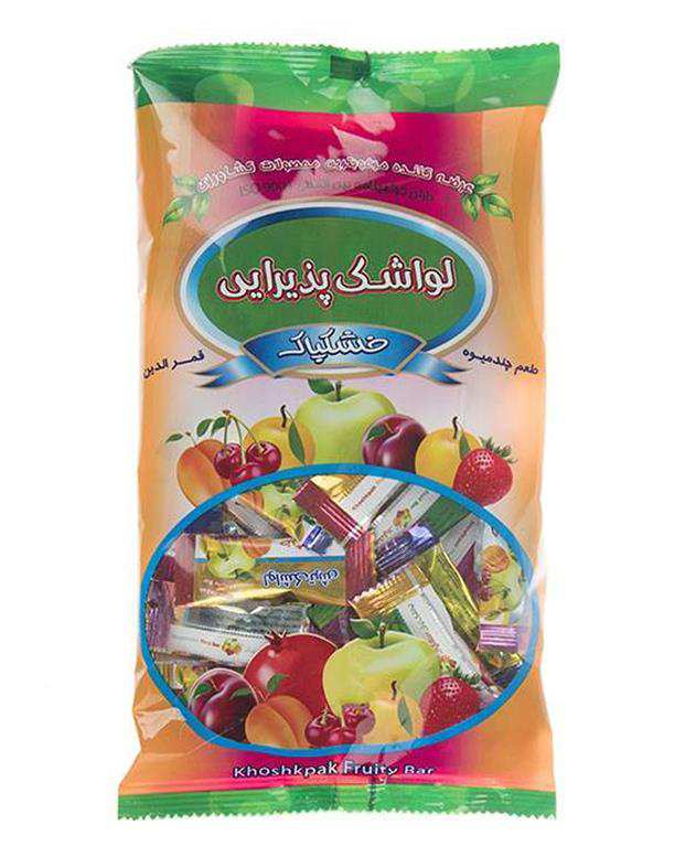 لواشک پذیرایی چند میوه 300 گرمی خشکپاک