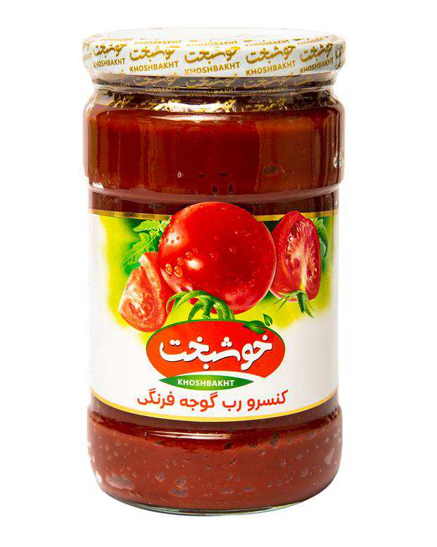 رب گوجه فرنگی شیشه ای 700 گرمی خوشبخت