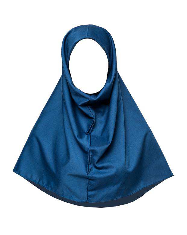 مقنعه زنانه نخی آبی نفتی Market Scarf