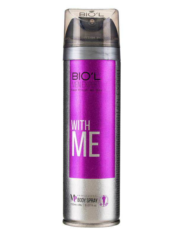 اسپری بدن مردانه مدل With Me 150ml بیول BIO'L