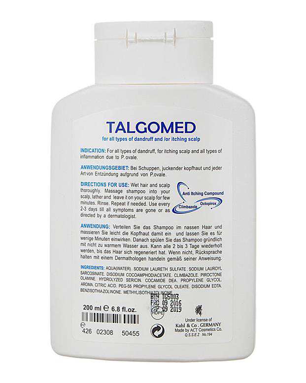 شامپو ضد شوره 200ml مدل TalgoMed مای