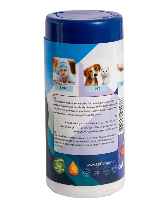 دستمال مرطوب 50 برگی Wet Wipes مستر پنگوئن