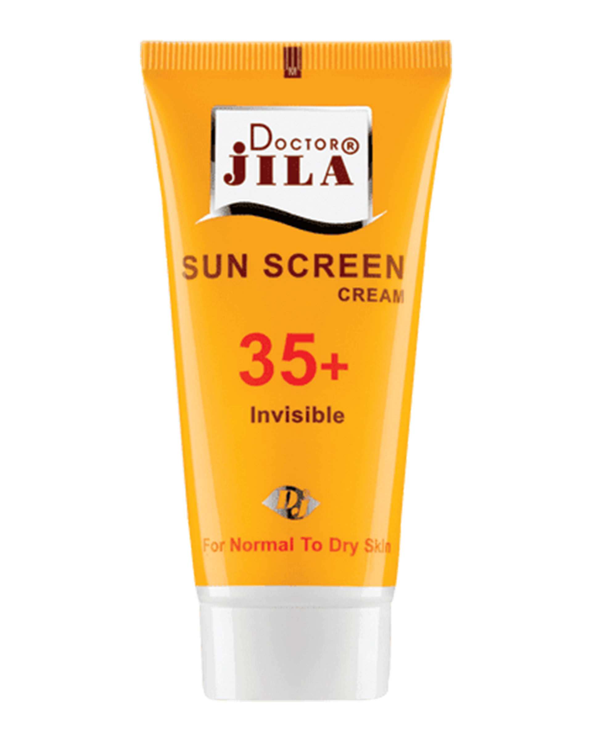 کرم ضد آفتاب بی رنگ SPF35 مناسب پوست معمولی تا خشک دکتر ژیلا