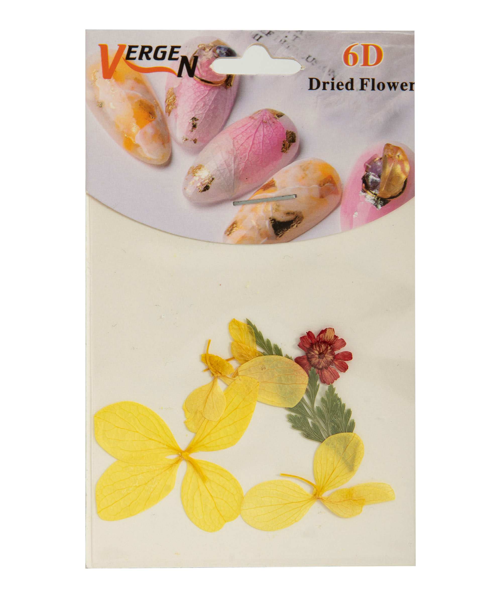 دیزاین ناخن گل خشک شده مدل Dried Flower GS124 ورژن