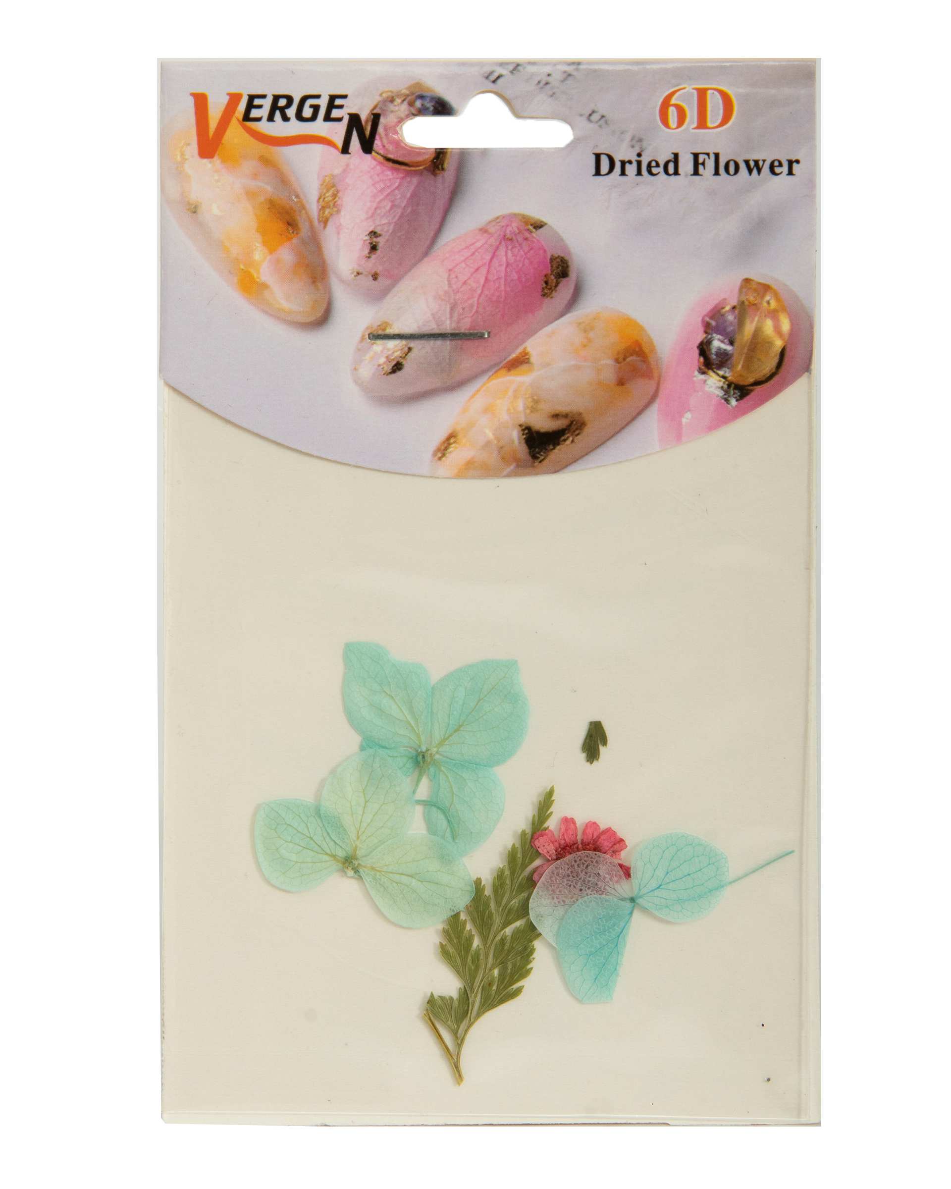 دیزاین ناخن گل خشک شده مدل Dried Flower GS124 ورژن