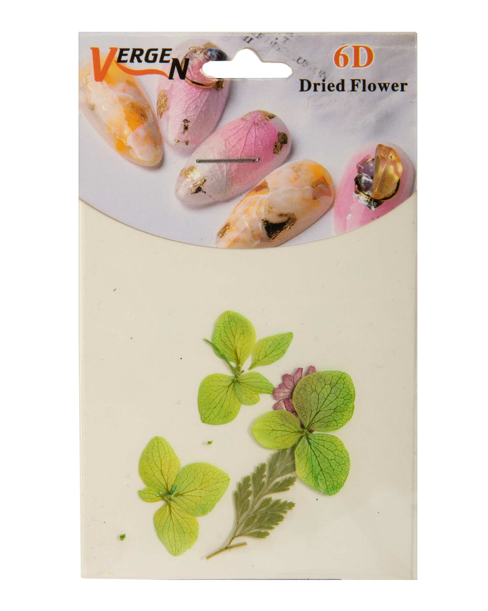 دیزاین ناخن گل خشک شده مدل Dried Flower GS124 ورژن