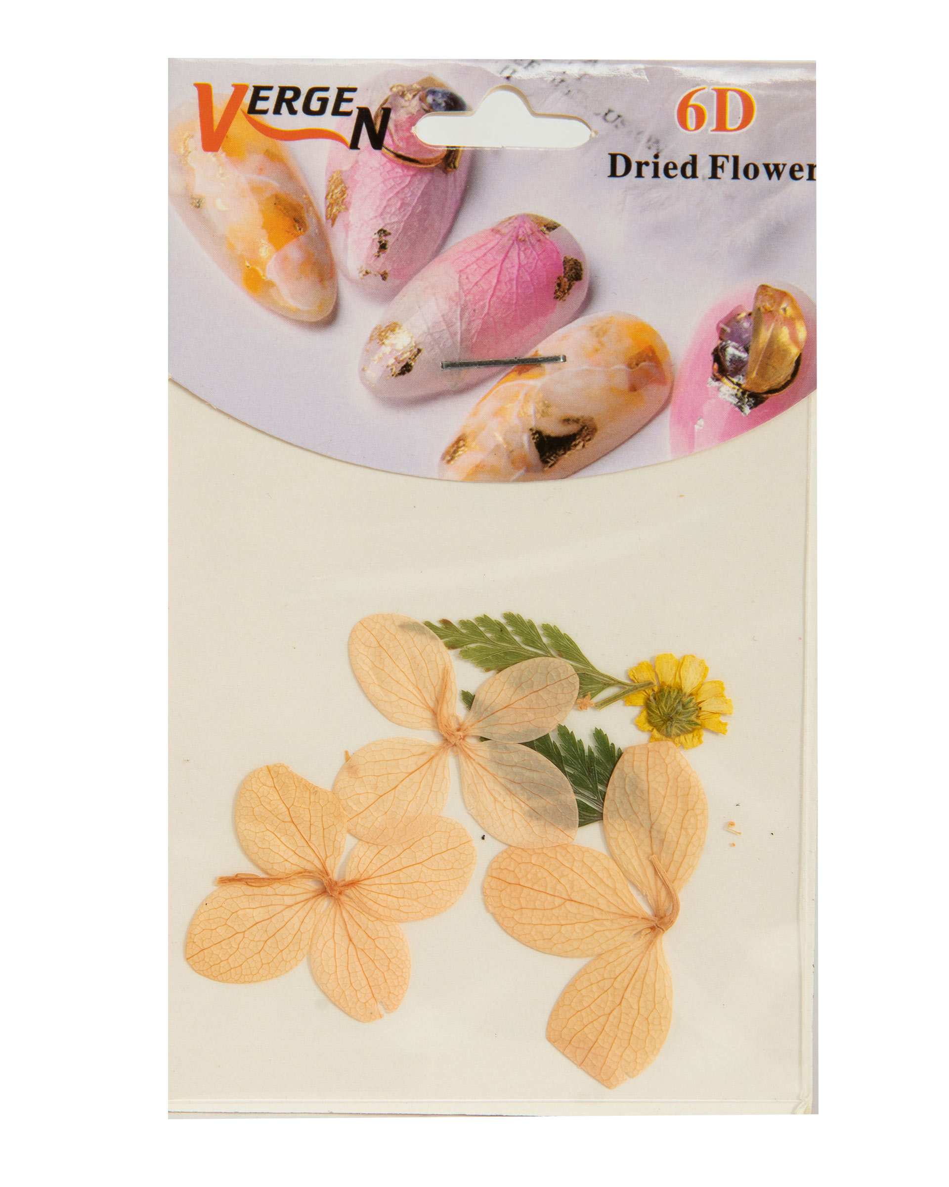 دیزاین ناخن گل خشک شده مدل Dried Flower GS124 ورژن