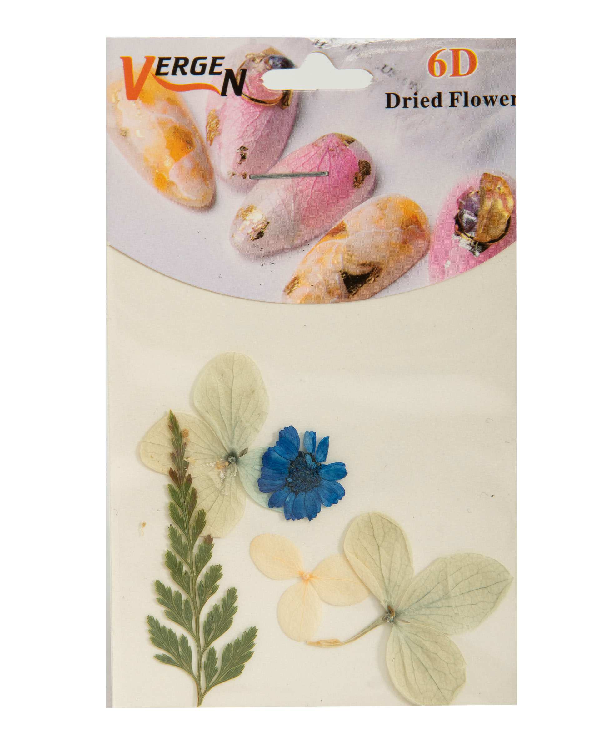 دیزاین ناخن گل خشک شده مدل Dried Flower GS124 ورژن