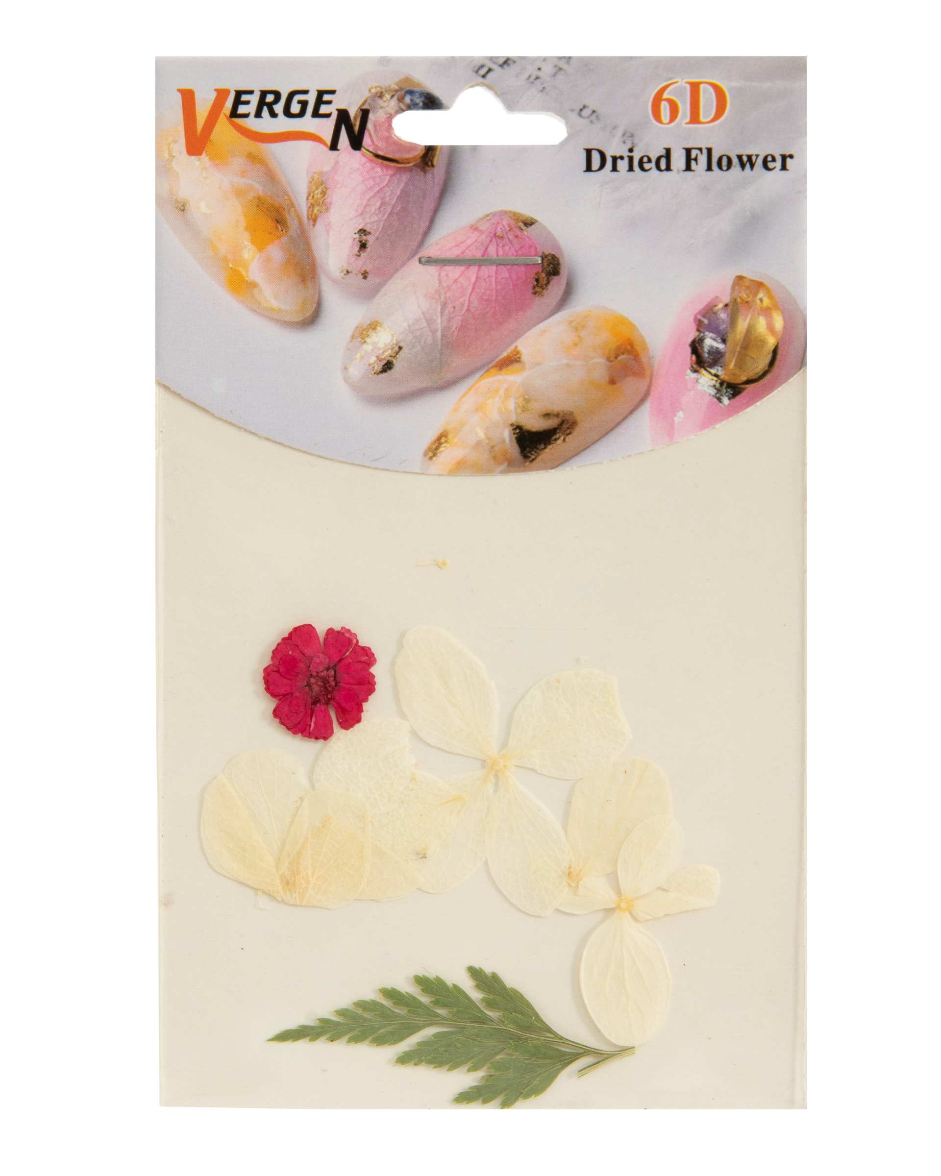 دیزاین ناخن گل خشک شده مدل Dried Flower GS124 ورژن