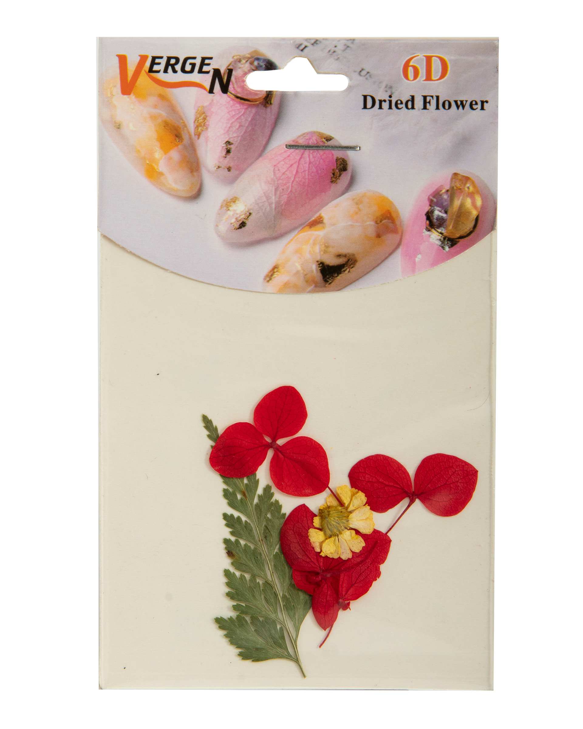 دیزاین ناخن گل خشک شده مدل Dried Flower GS124 ورژن