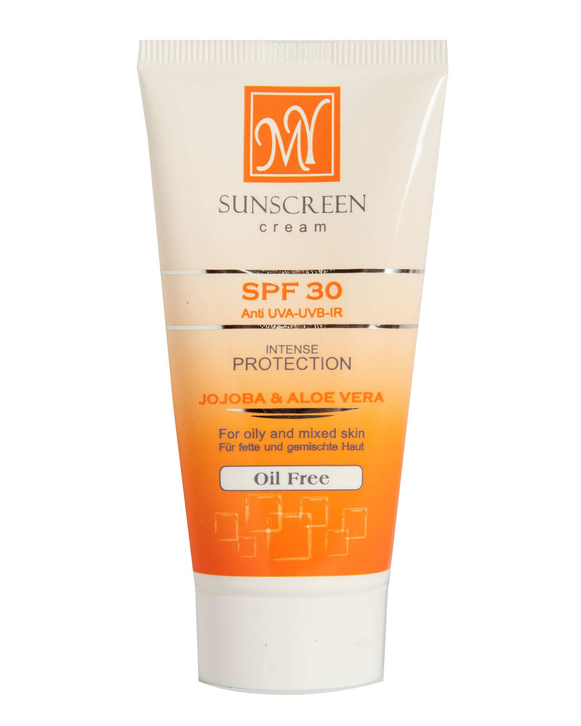 کرم ضد آفتاب SPF30 بدون چربی حاوی جوجوبا بی رنگ مای