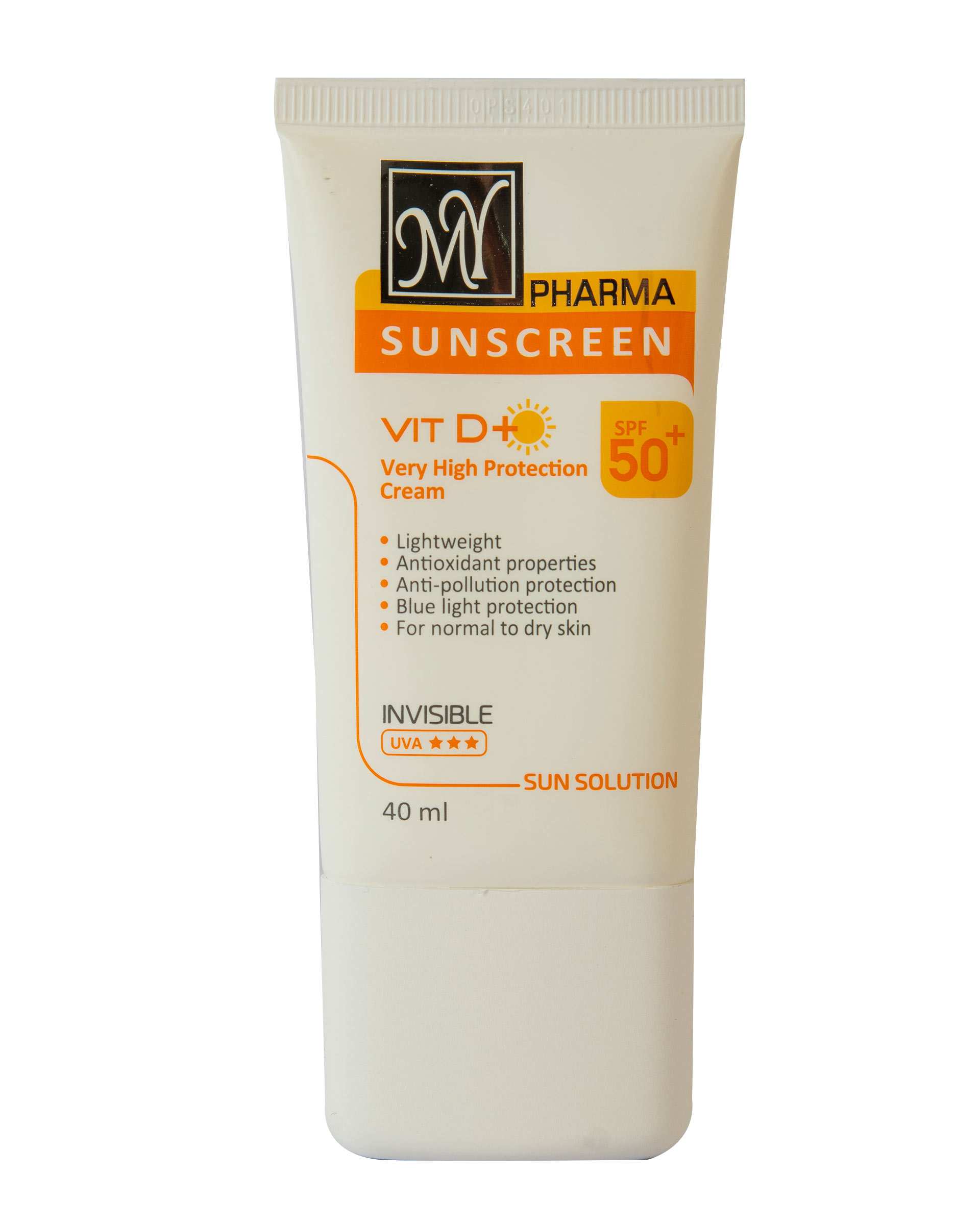 کرم ضد آفتاب Vit D Plus SPF50 بی رنگ مای