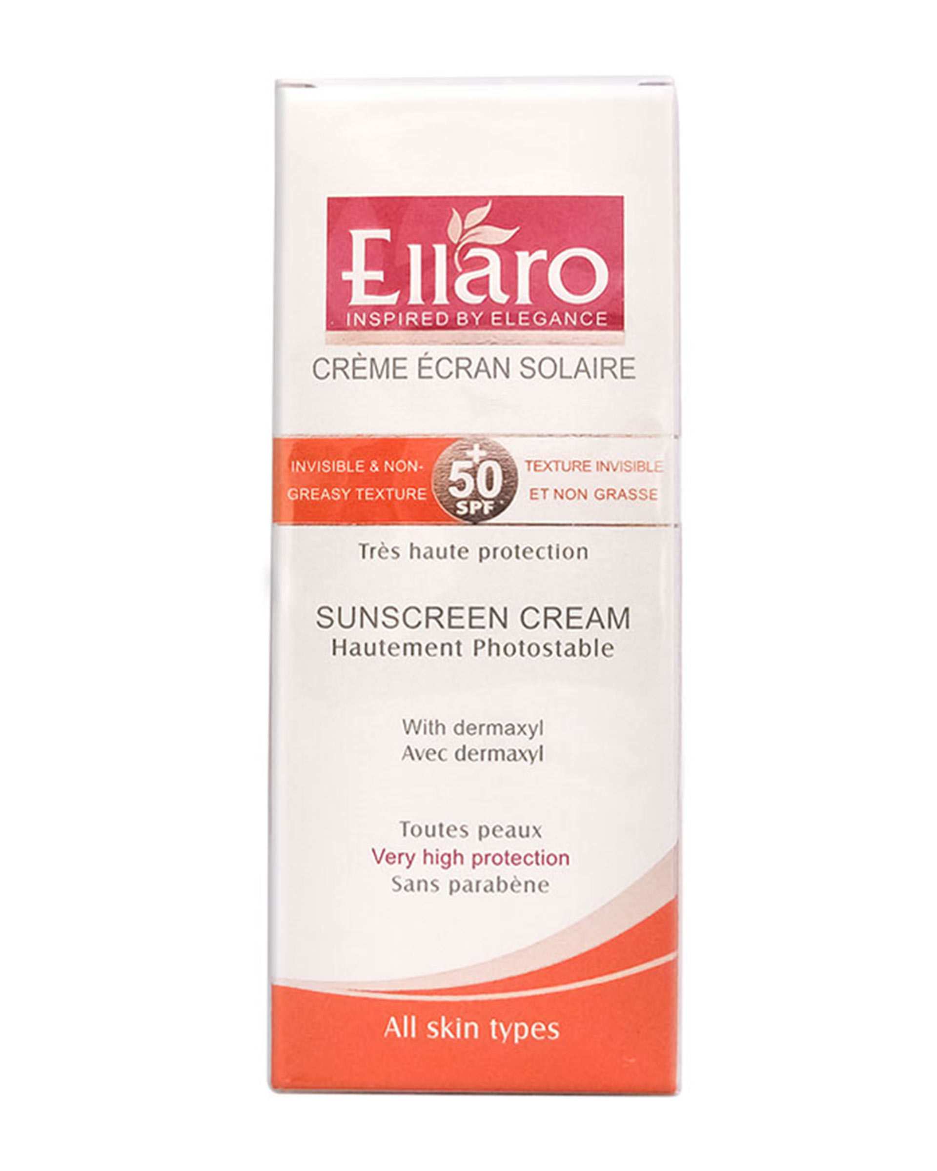 کرم ضد آفتاب SPF50 بی رنگ الارو