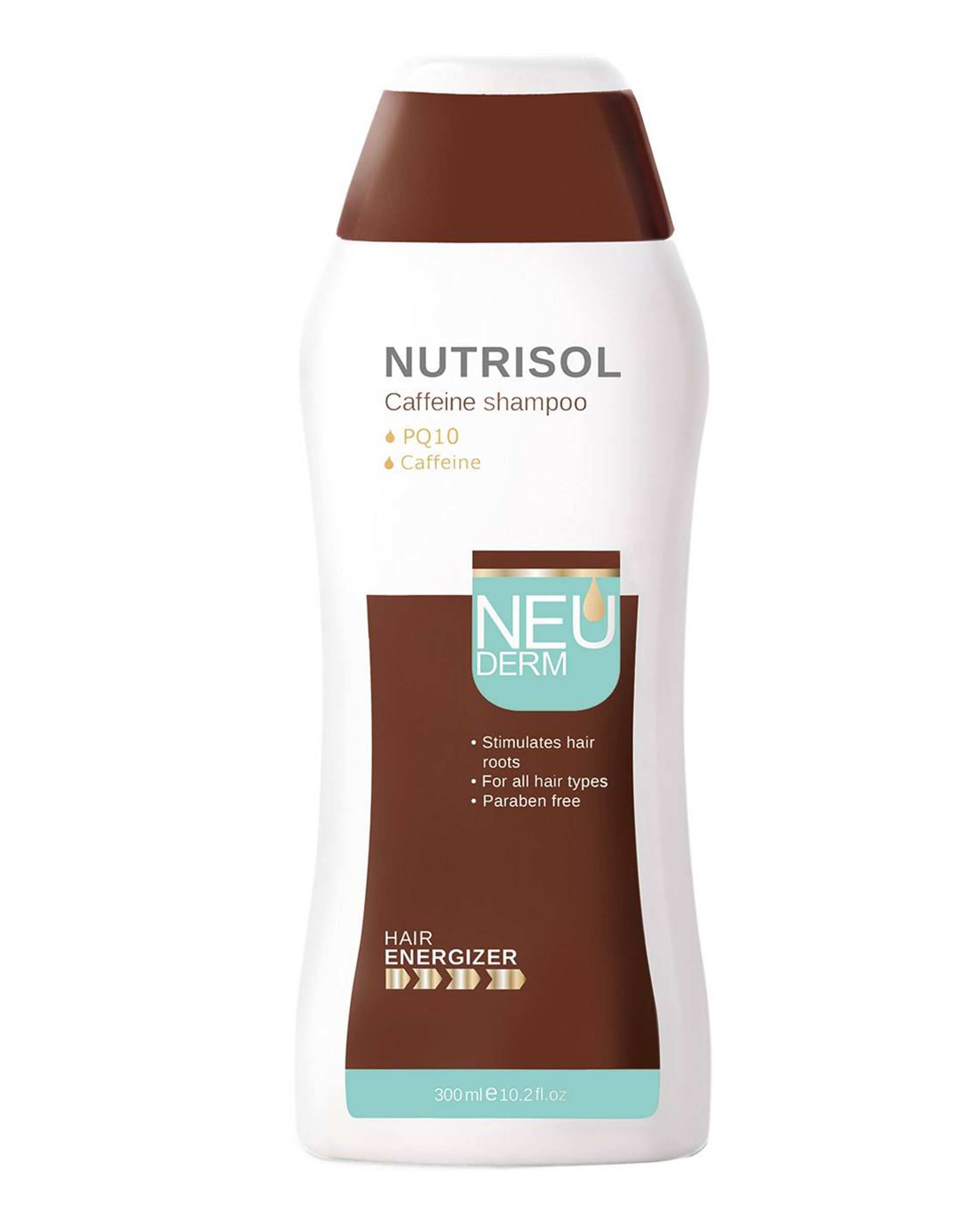 شامپو ضد ریزش حاوی عصاره کافئین 300ml Nutrisol نئودرم