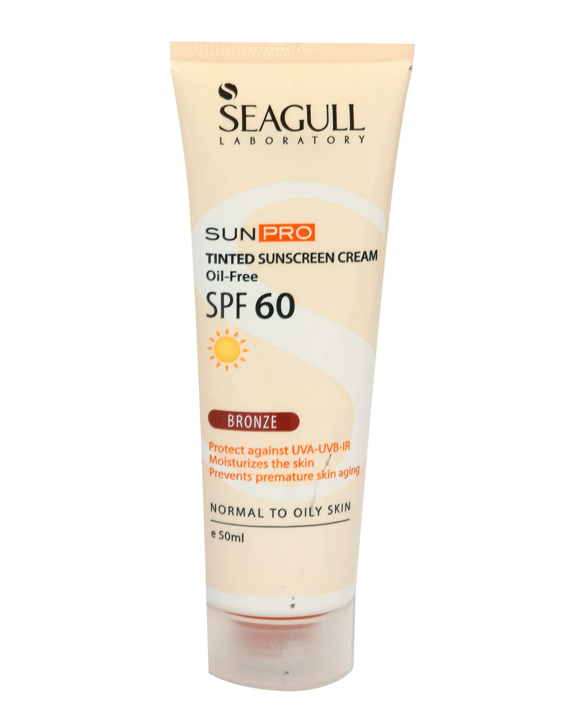 کرم ضد آفتاب SPF60 سی گل Sun Pro بدون چربی برنزه