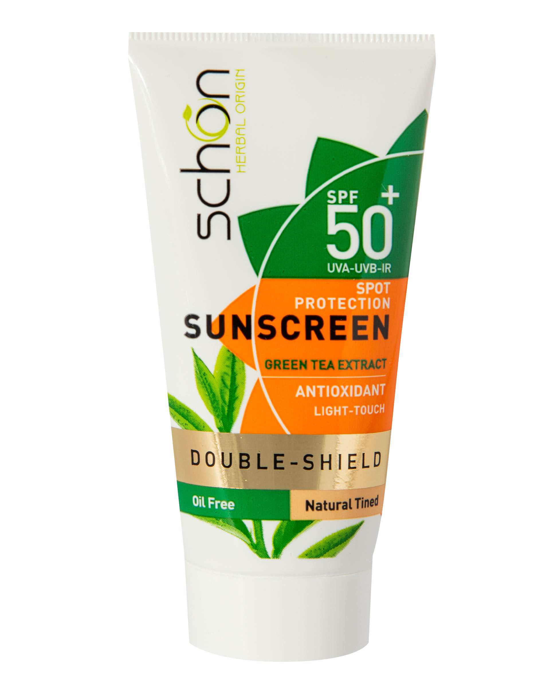 کرم ضد آفتاب SPF50 بدون چربی شون Double Shield رنگی