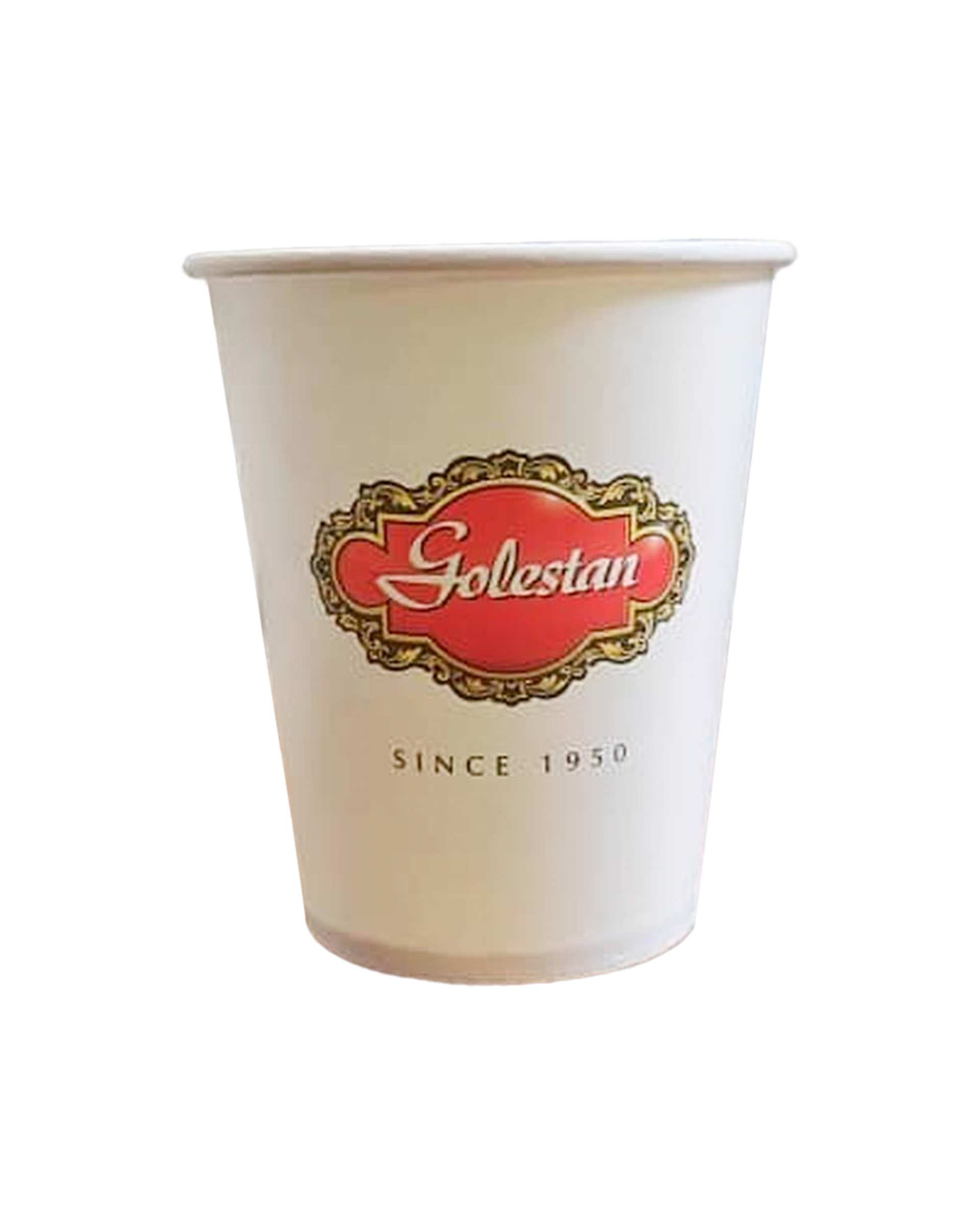 لیوان کاغذی یکبار مصرف گلستان بسته 50 عددی