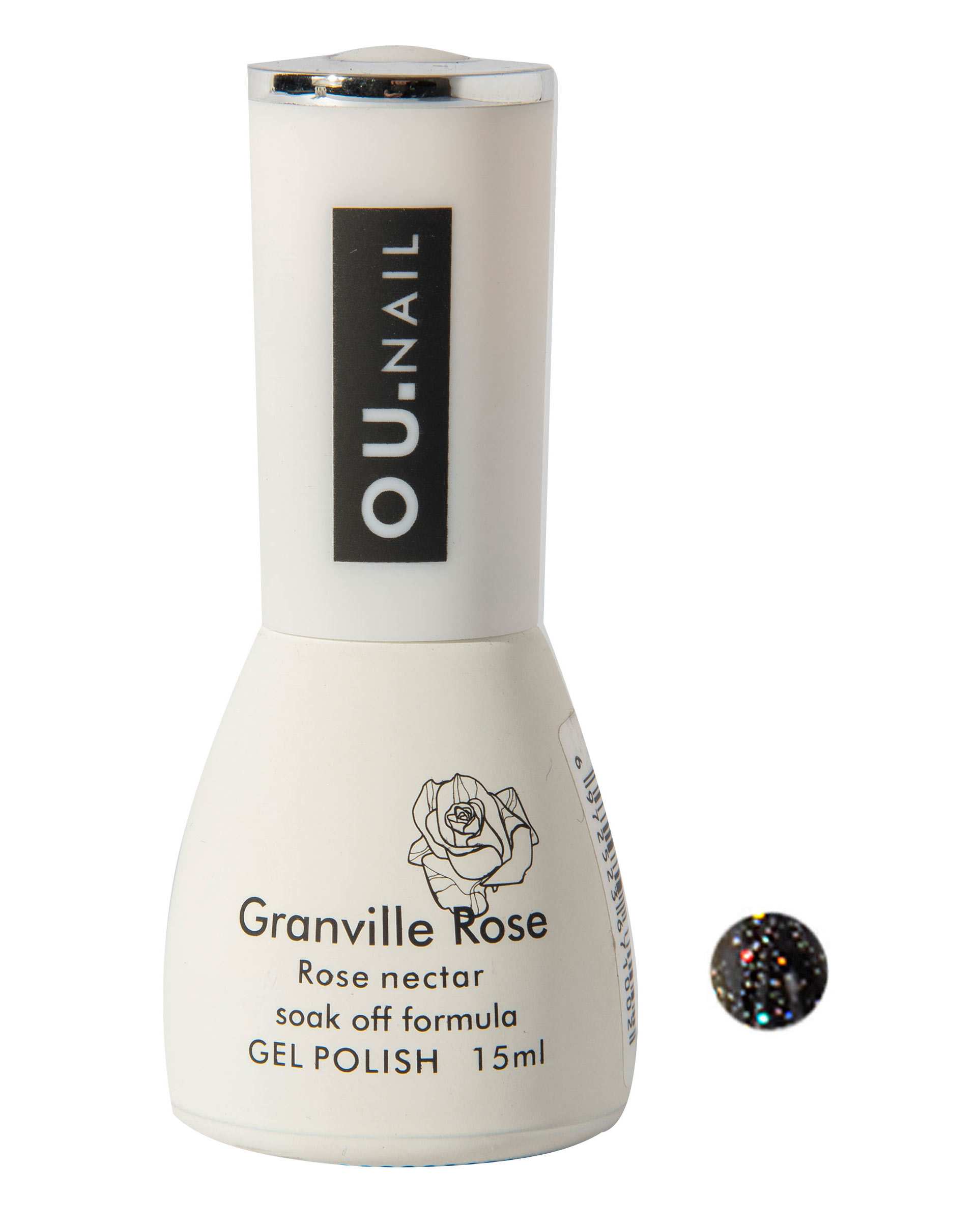 لاک ژل ناخن Granville Rose مشکی اکلیلی 088