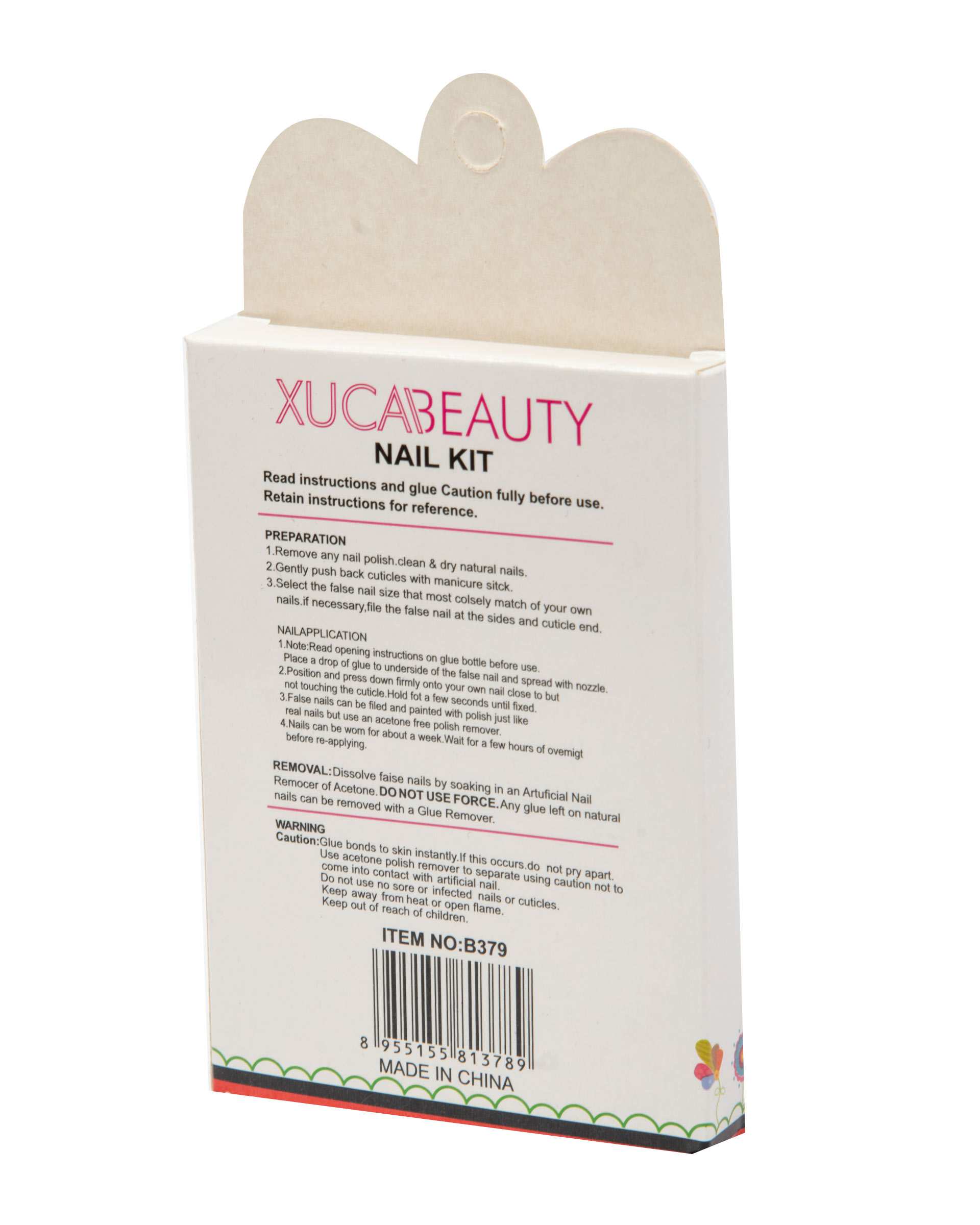 ناخن مصنوعی بچگانه Xuca Beauty طرح رنگین کمان