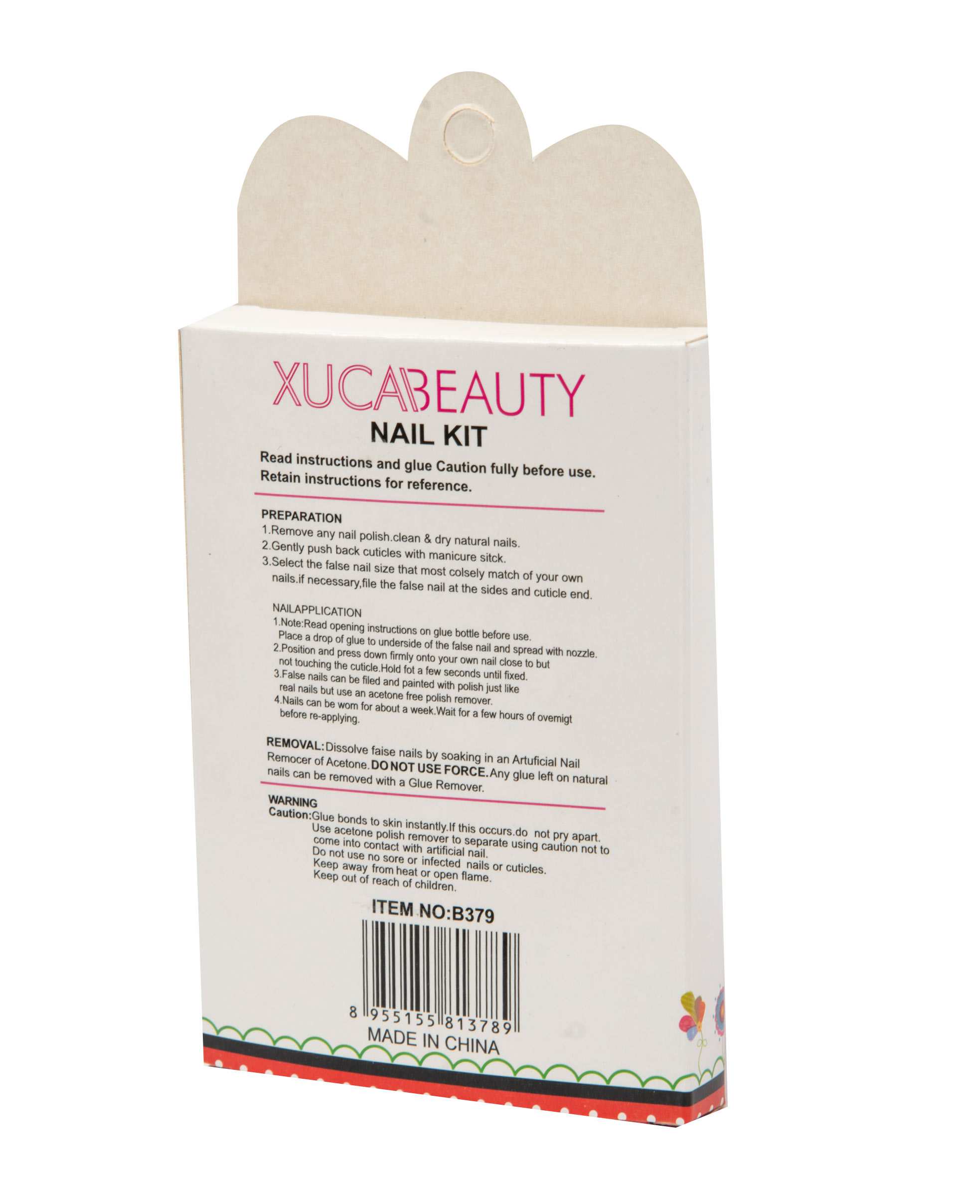 ناخن مصنوعی بچگانه Xuca Beauty طرح گاو