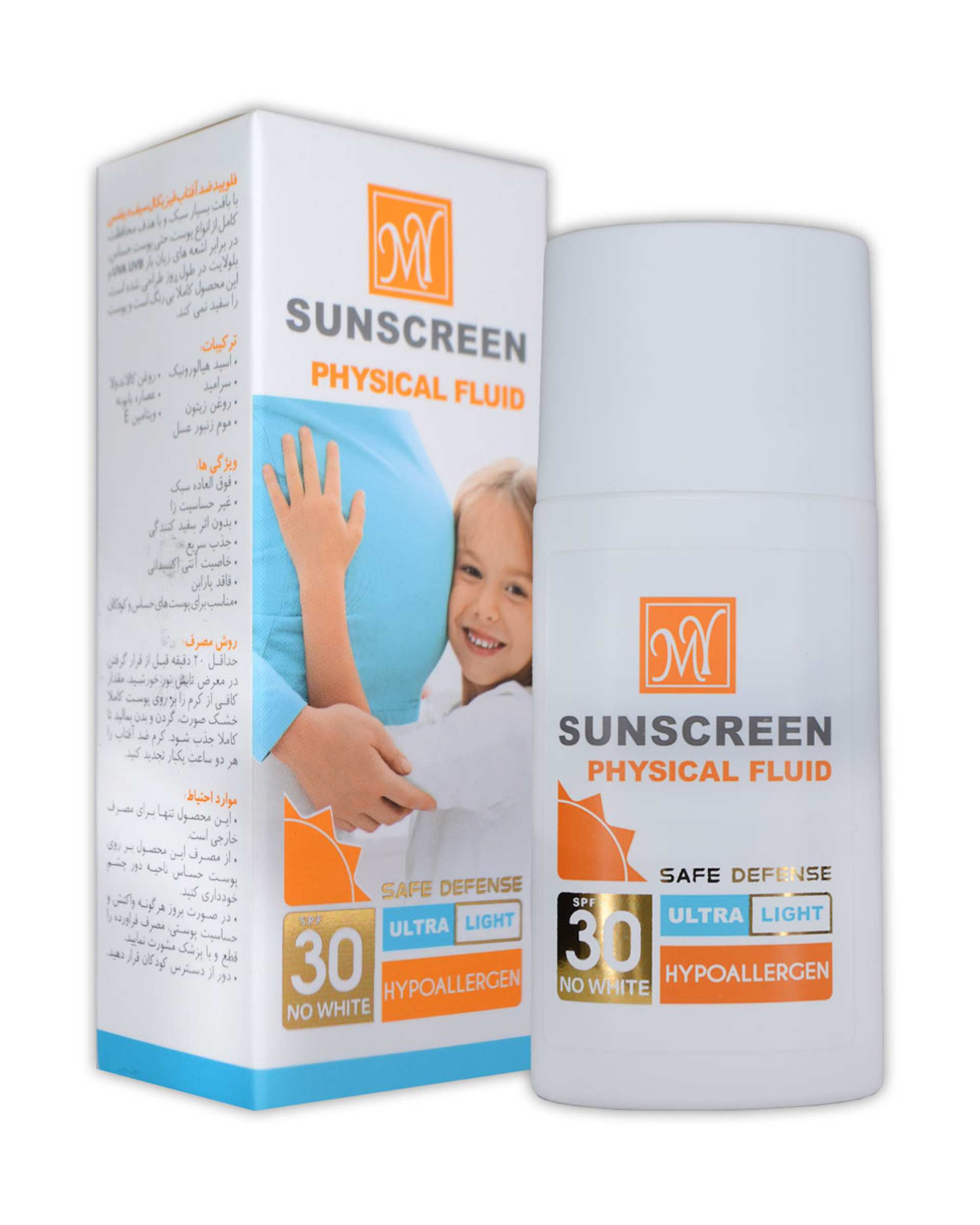 فلوئید ضد آفتاب SPF30 مای Physical Fluid بی رنگ