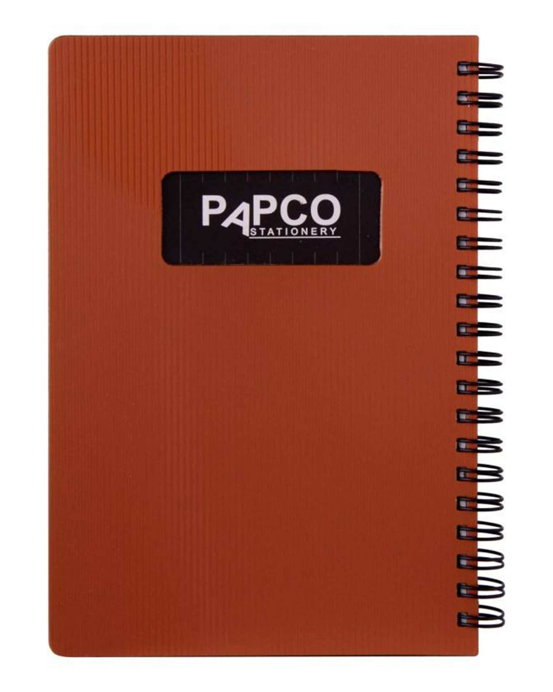 دفتر یادداشت یک خط متالیک 100 برگ پاپکو - ارسال رنگ رندوم