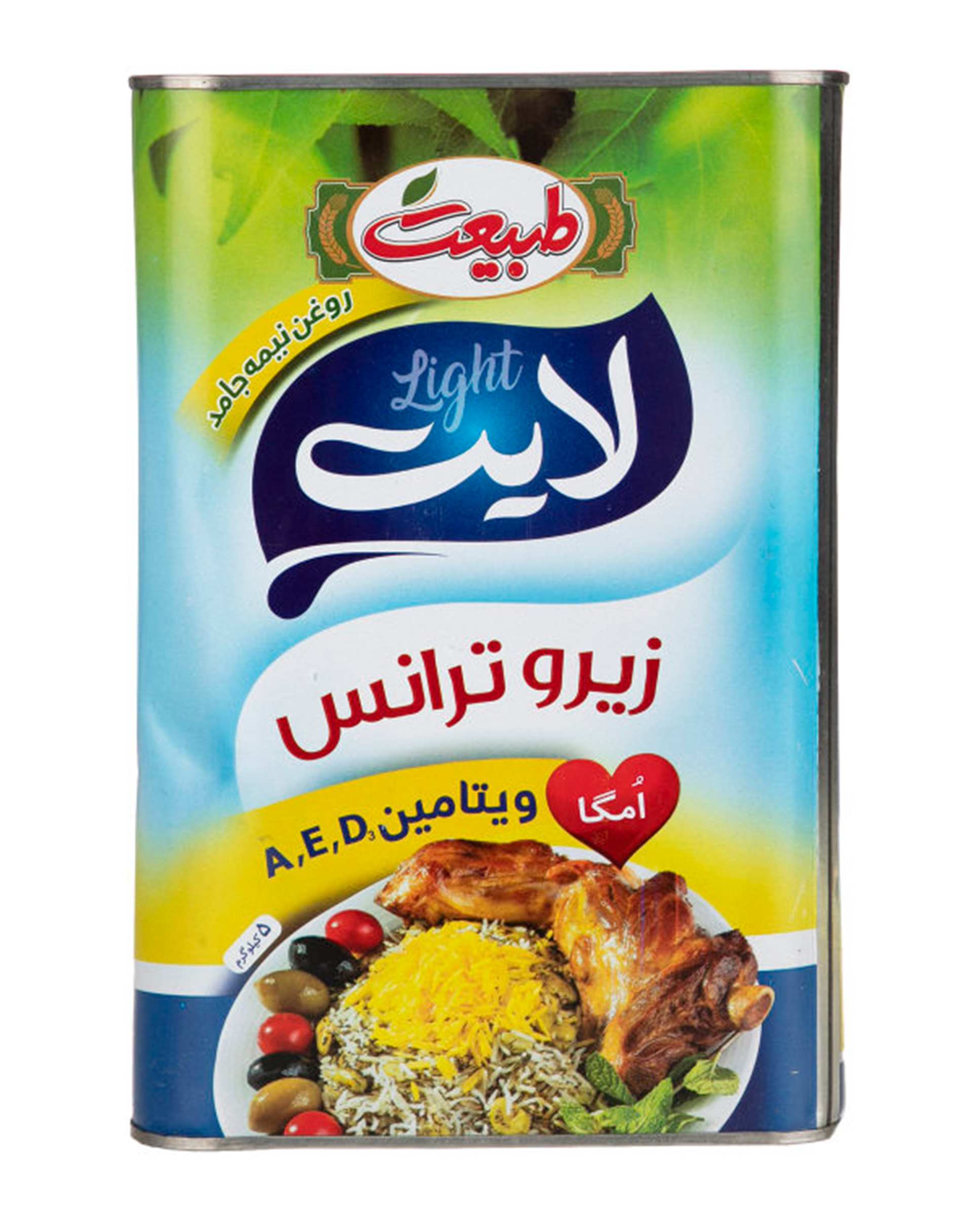 روغن نیمه جامد زیرو ترانس طبیعت 5 کیلوگرم