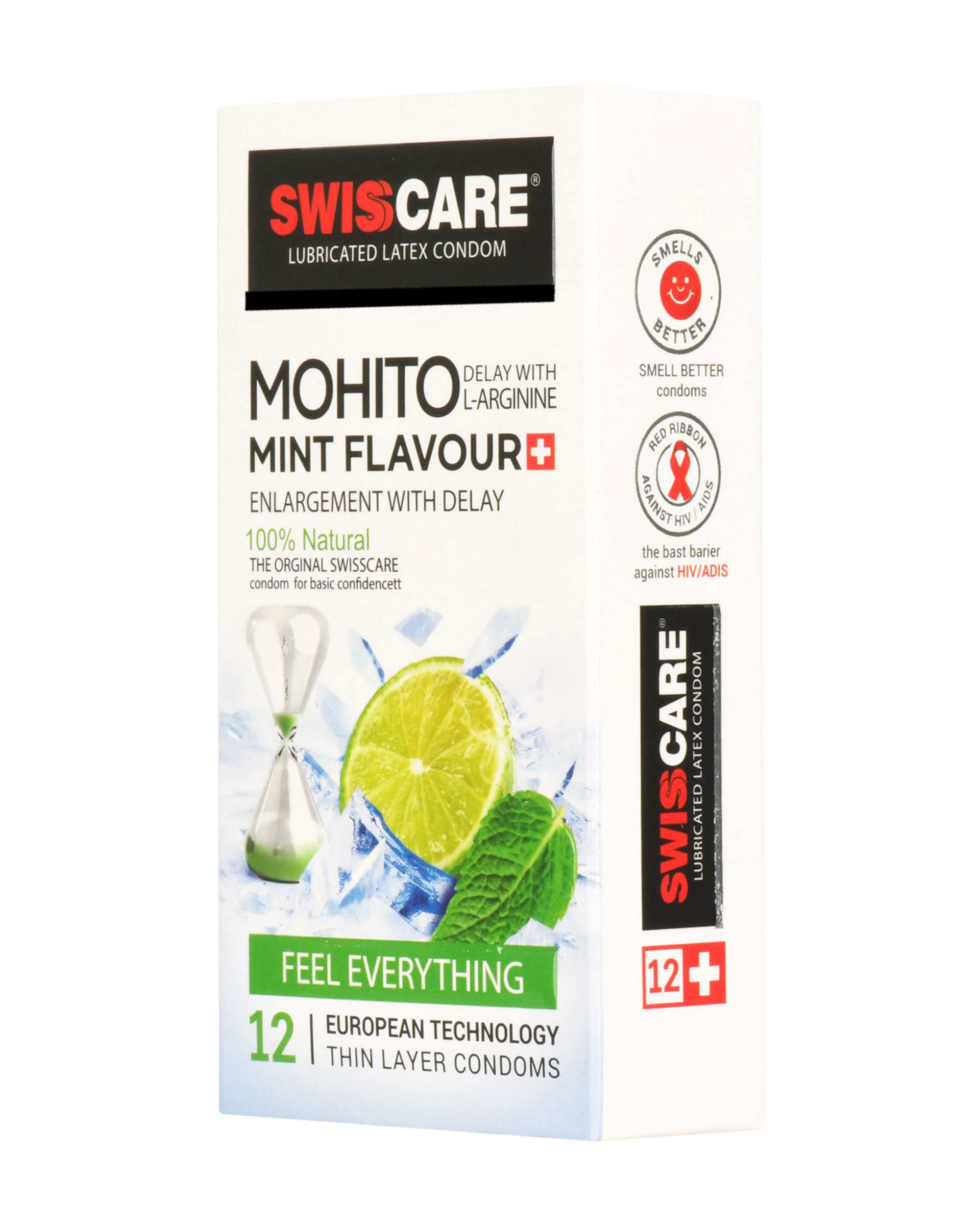 کاندوم سوئیس کر Mohito Mint  بسته 12 عددی