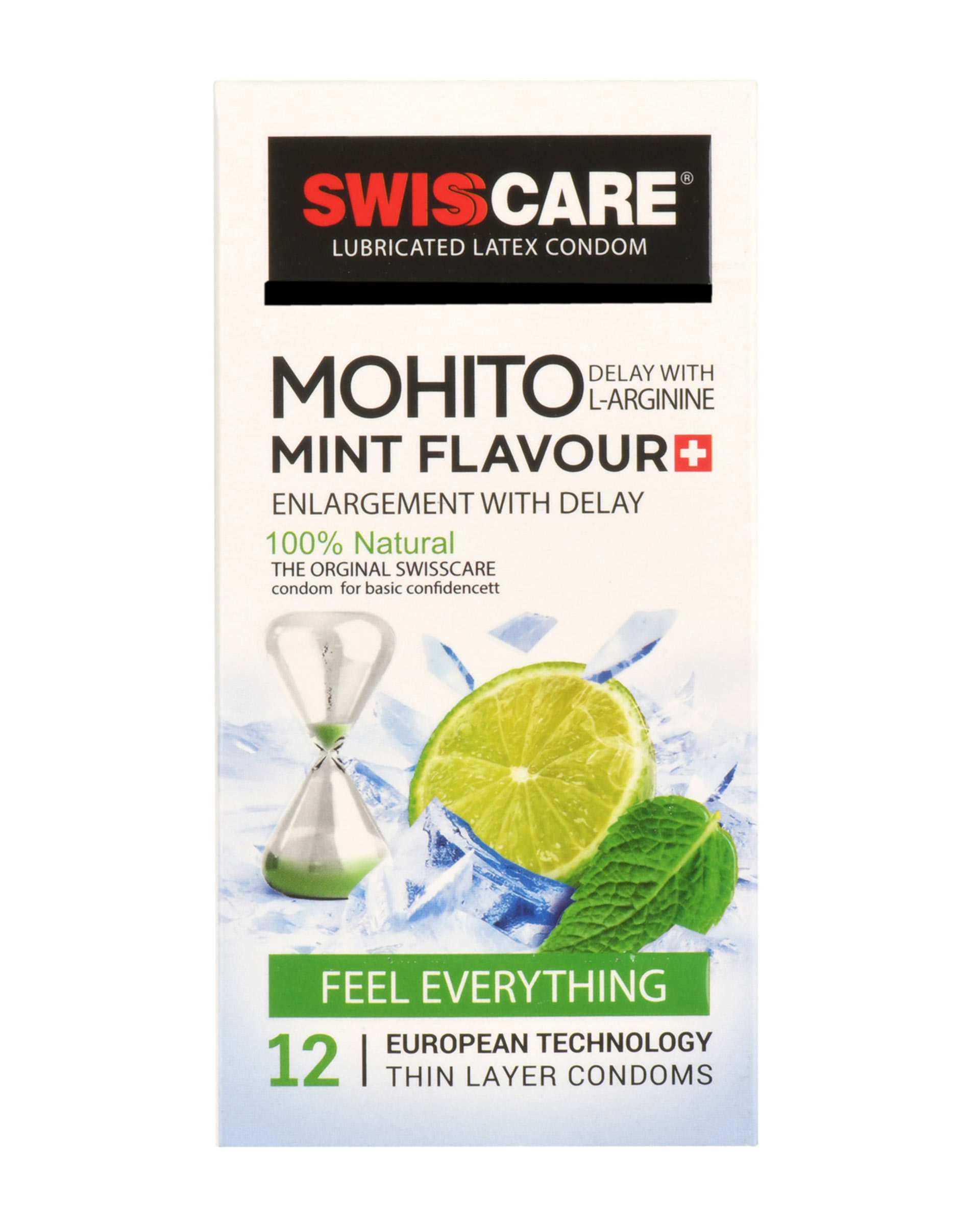 کاندوم سوئیس کر Mohito Mint  بسته 12 عددی