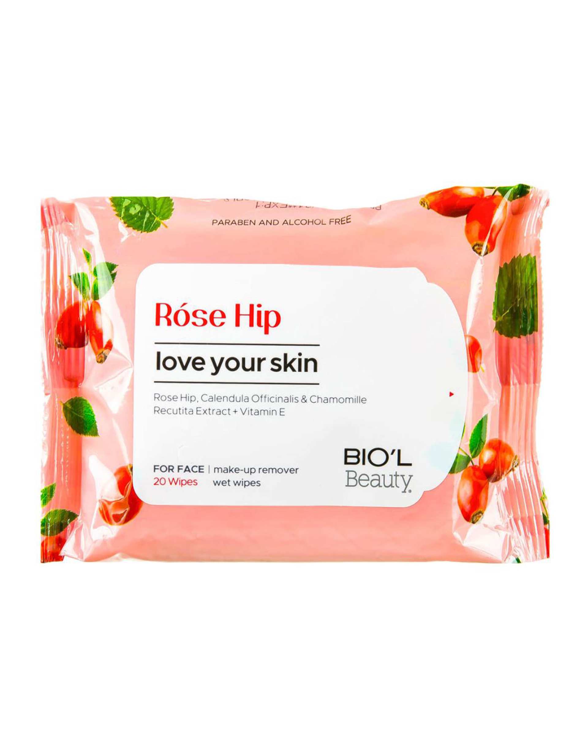 دستمال مرطوب آرایشی بیول Rose Hip