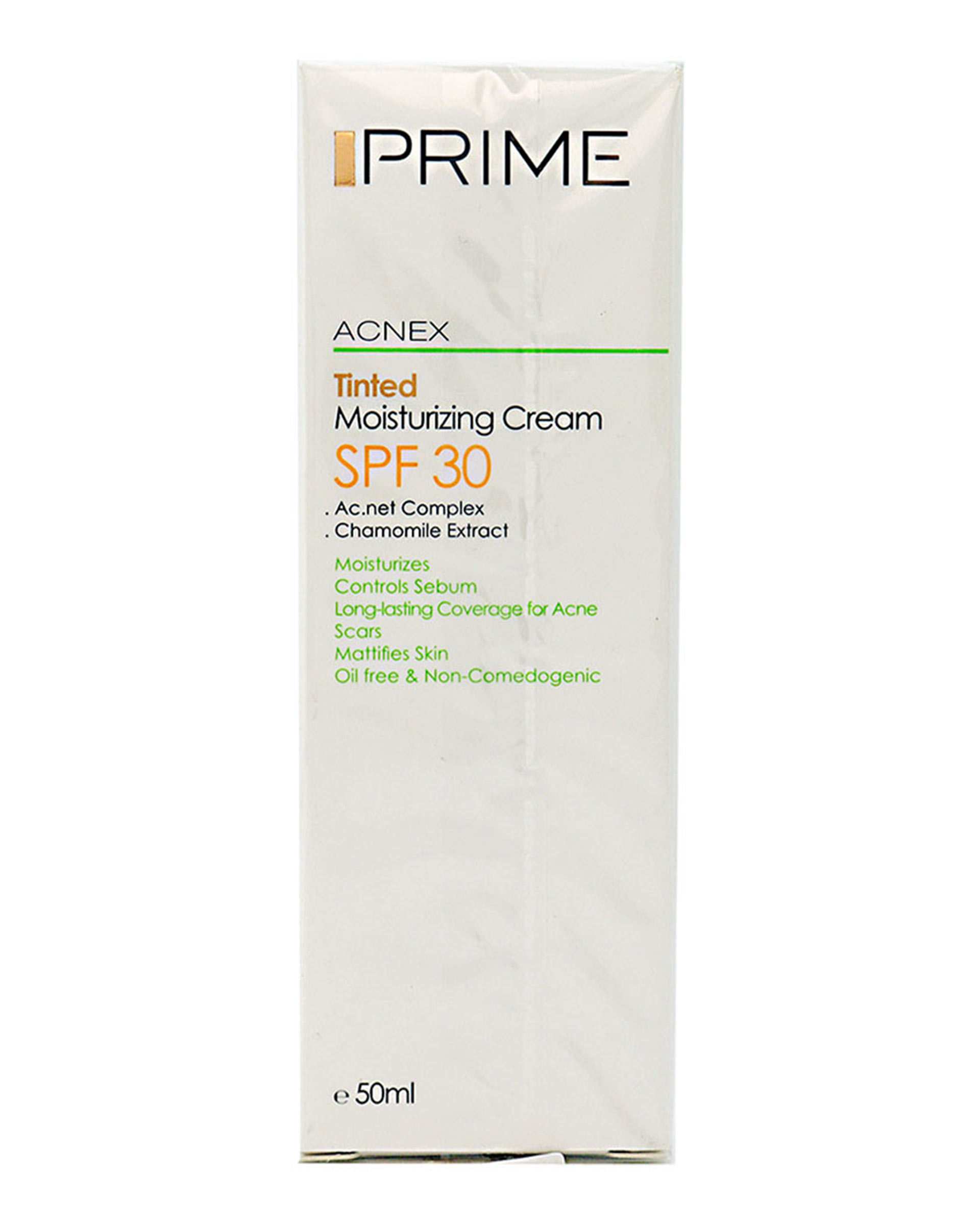 کرم مرطوب کننده رنگی با SPF30 پریم 50ml Acnex