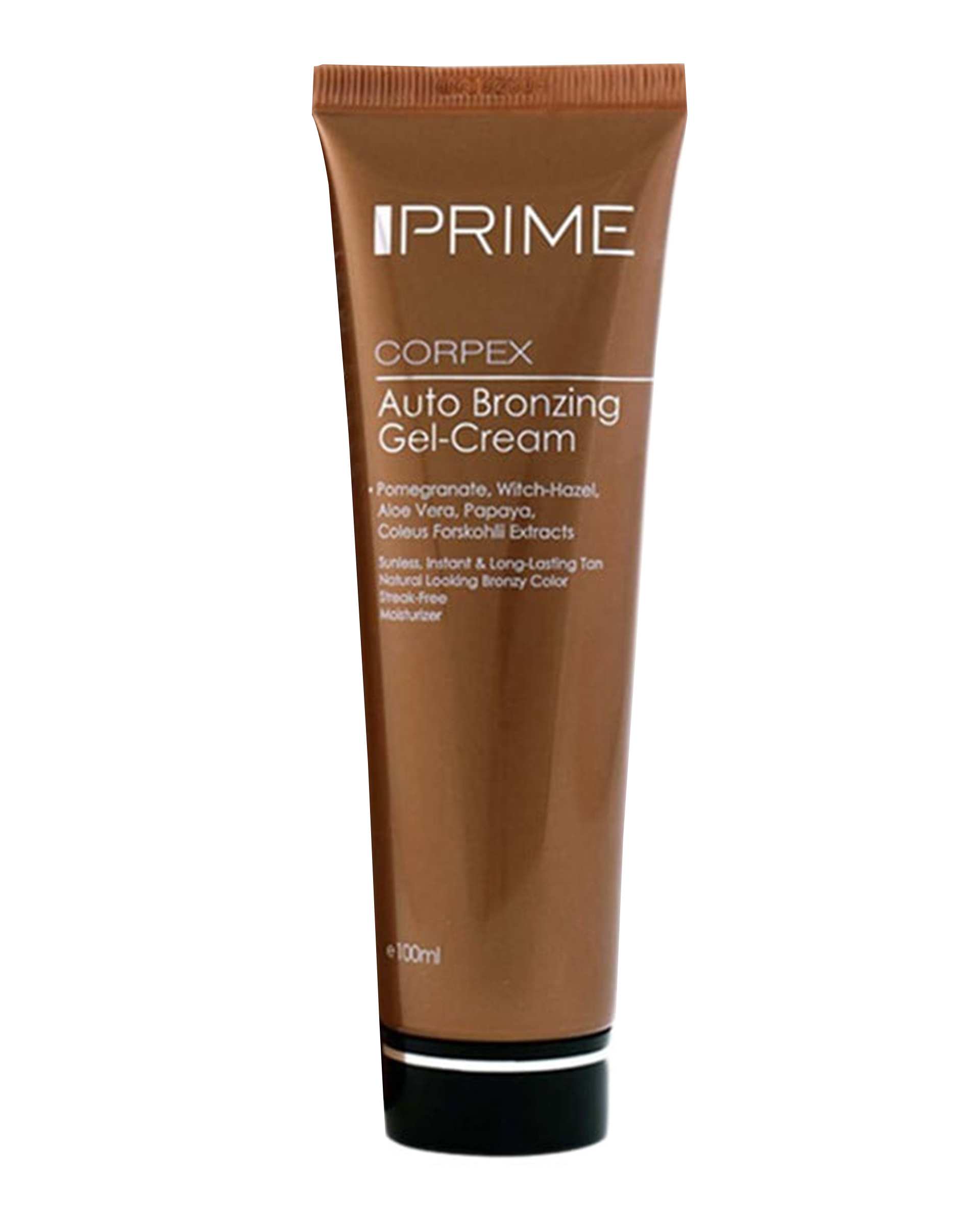 ژل کرم برنزه کننده صورت و بدن پریم 100ml Corpex Auto Bronzing