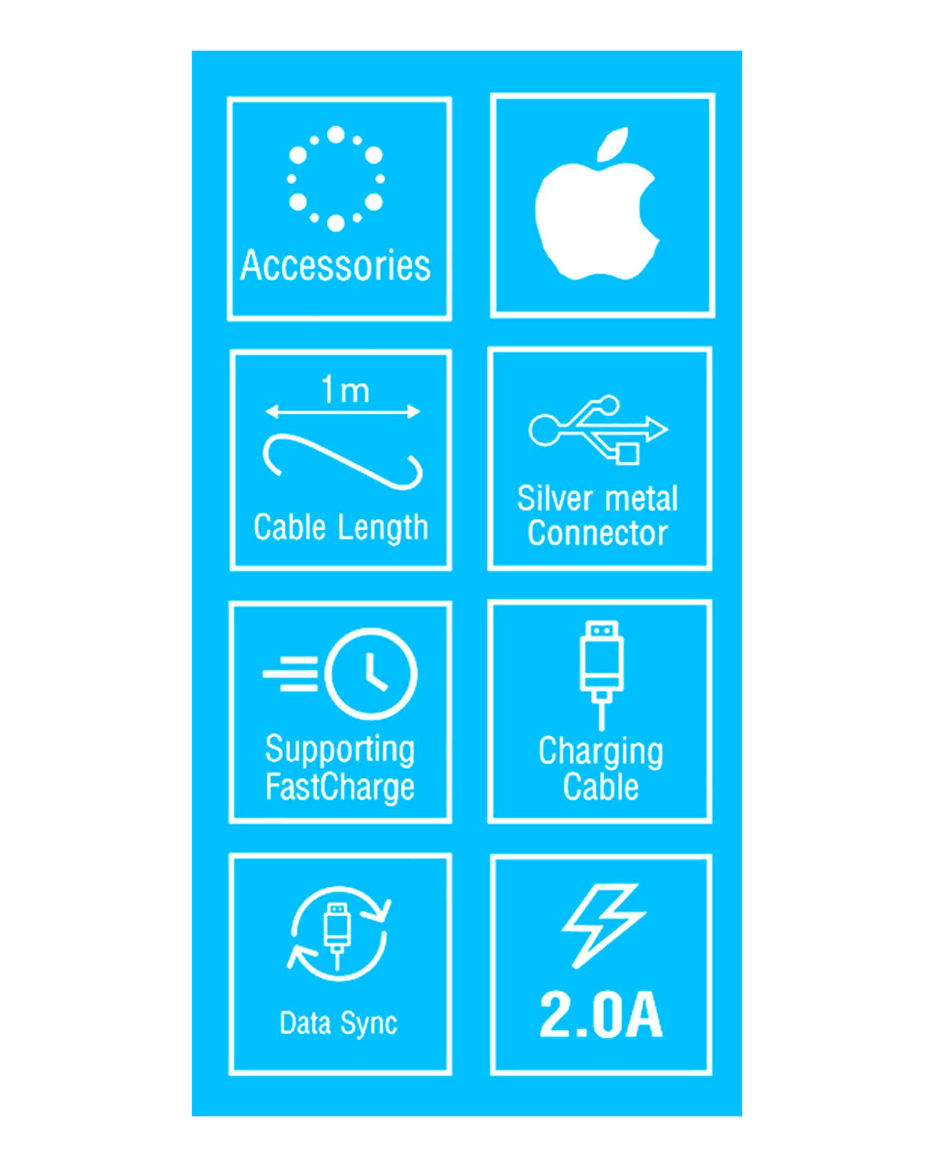 کابل تبدیل USB به Lightning قرمز بیاند مدل BA-312